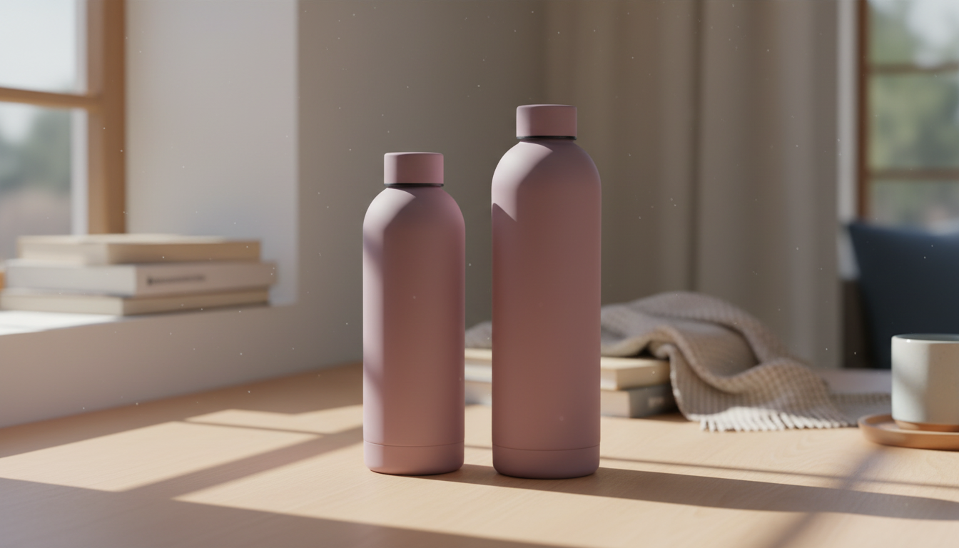 500ml vs 750ml insulated water bottle size comparison in India